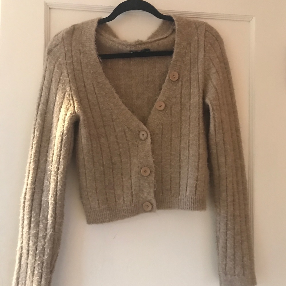 Brown cardigan